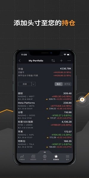 投资英文中文版应用程序